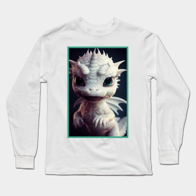 Baby dragon Long Sleeve T-Shirt by orange-teal